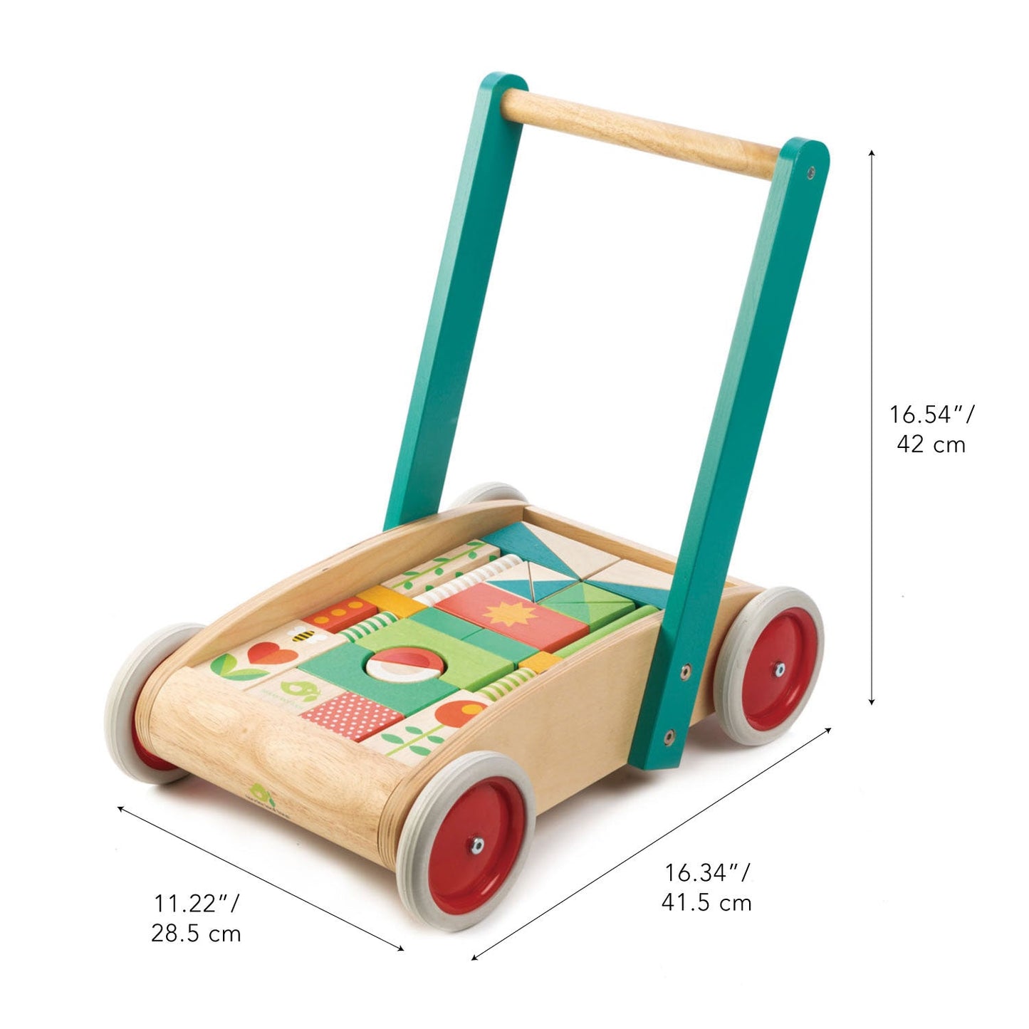 Tender Leaf Toys Wagon With Blocks