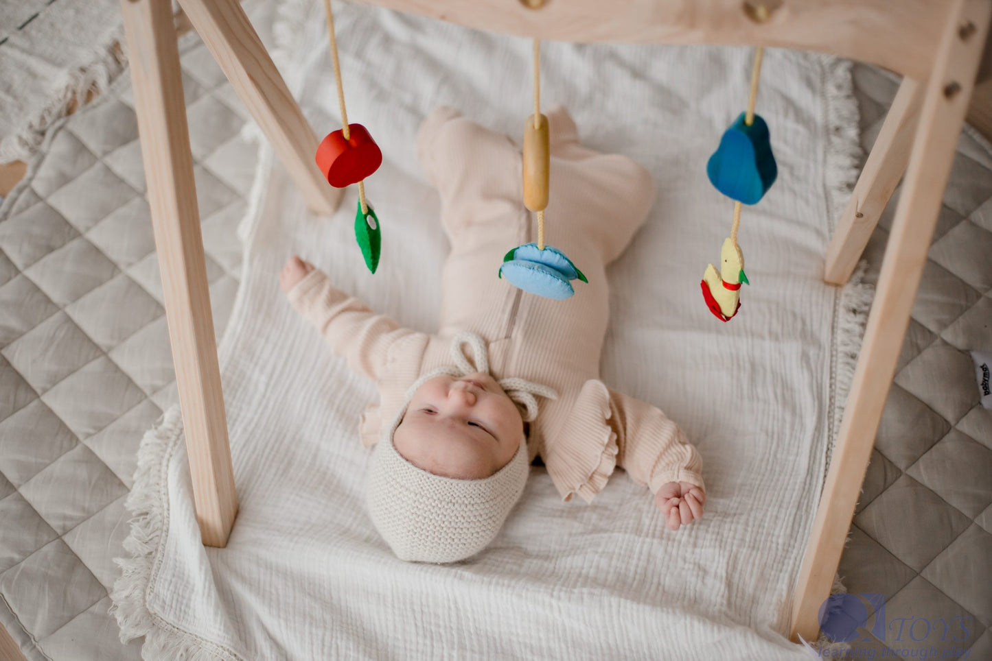 Qtoys Wooden Baby Gym