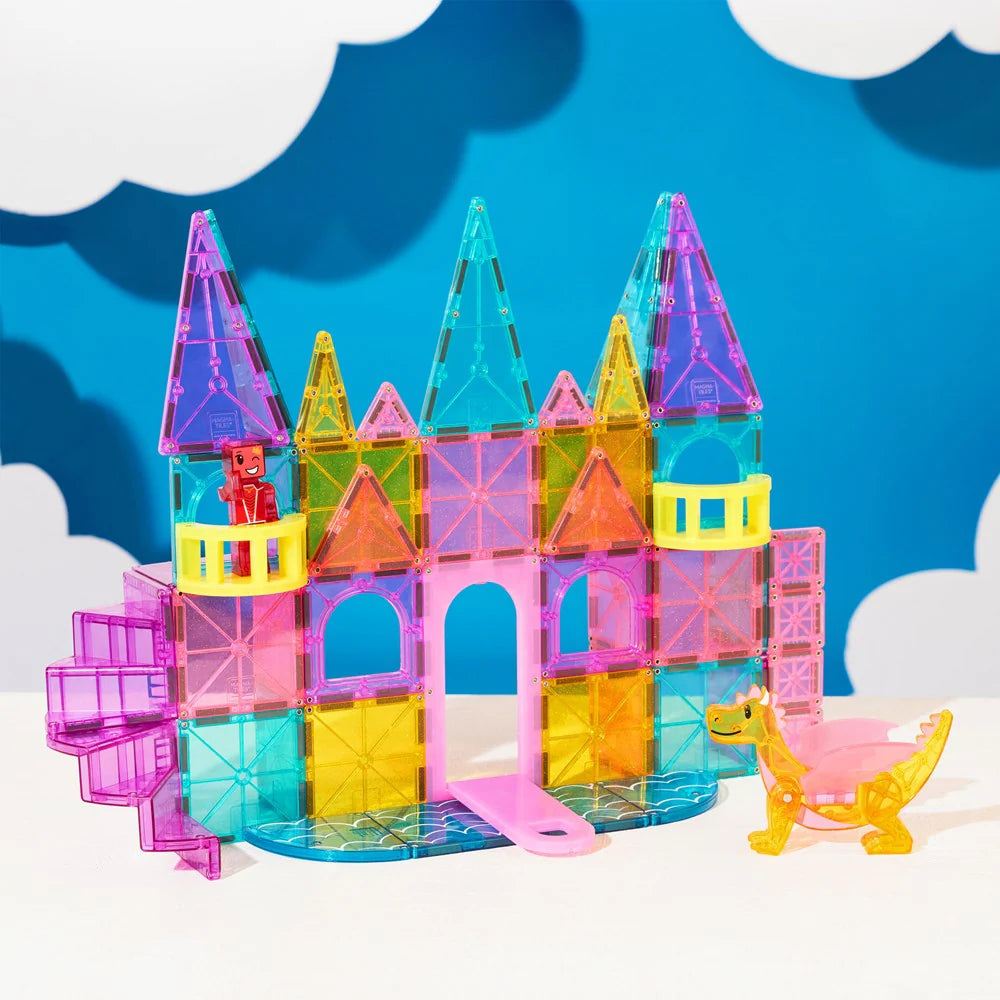Magna-Tiles Castle DLX 48-Piece Magnetic Construction Set