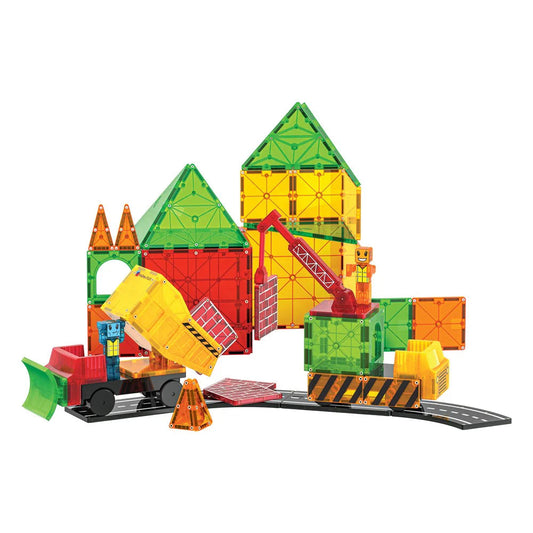 Magna-Tiles Builder XL 50-Piece Magnetic Construction Set