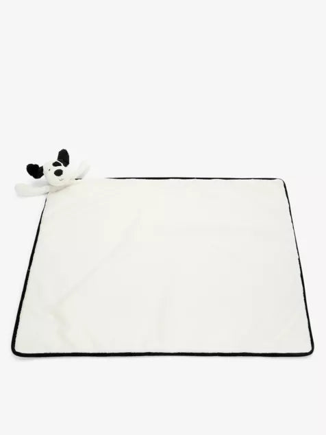Jellycat Bashful Black & Cream Puppy Blankie – 70x56cm