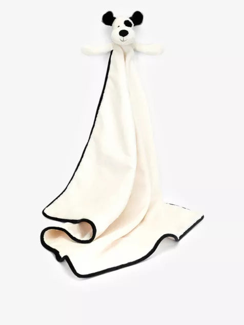 Jellycat Bashful Black & Cream Puppy Blankie – 70x56cm
