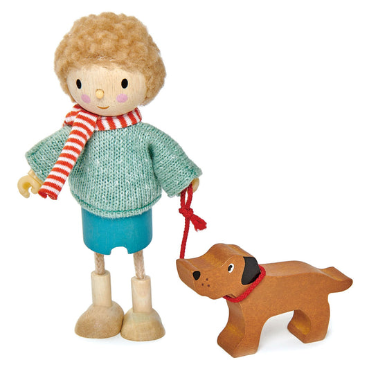 Tender Leaf Toys Mr Goodwood with Flexible Limbs & His Dog