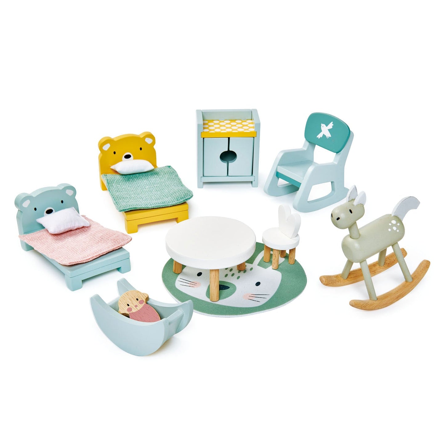 Tender Leaf Toys Wooden kids room furniture set