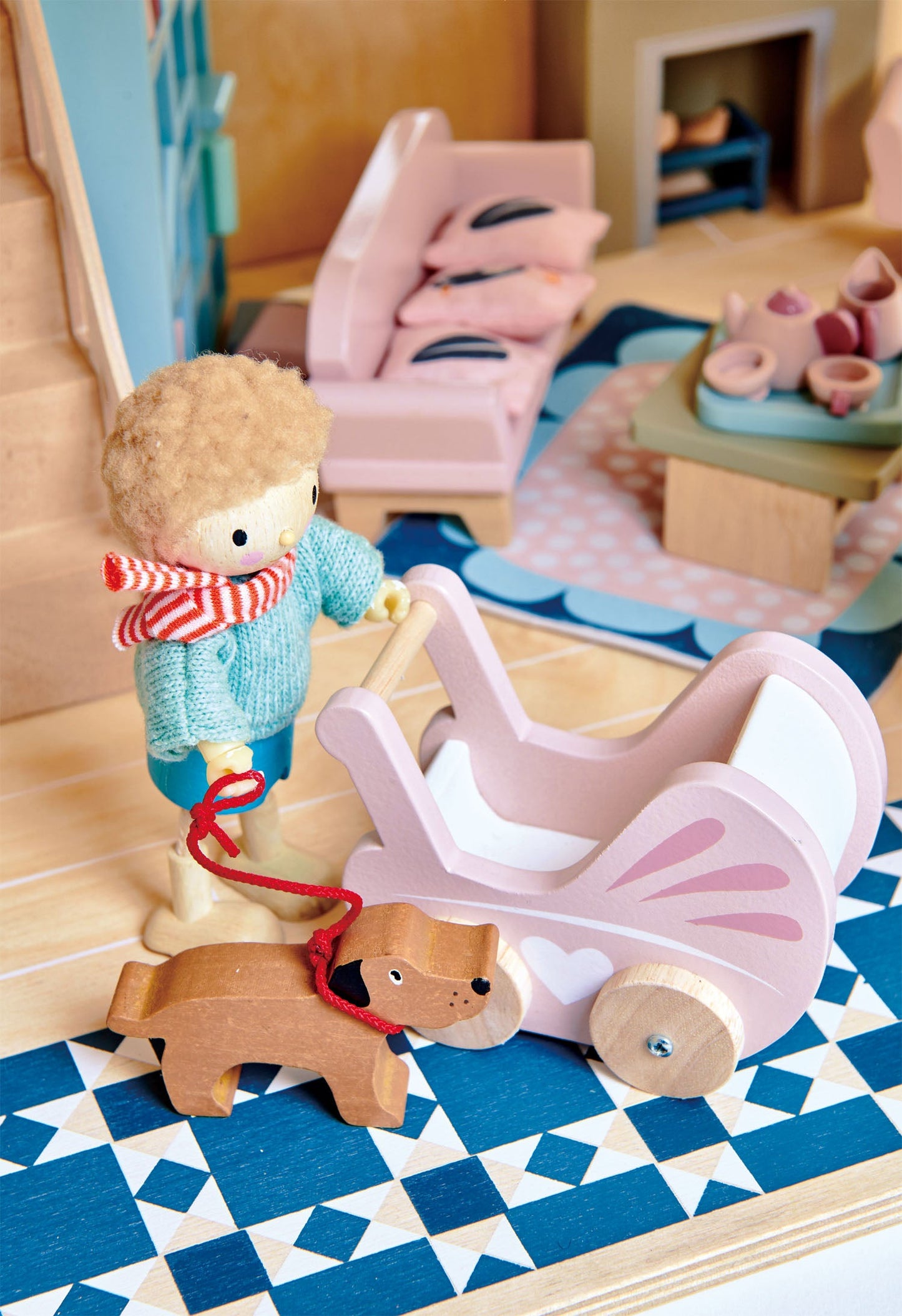 Tender Leaf Toys Mr Goodwood with Flexible Limbs & His Dog
