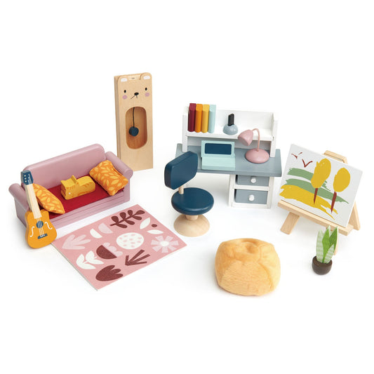 Tender Leaf Toys Dolls House Study Furniture Set
