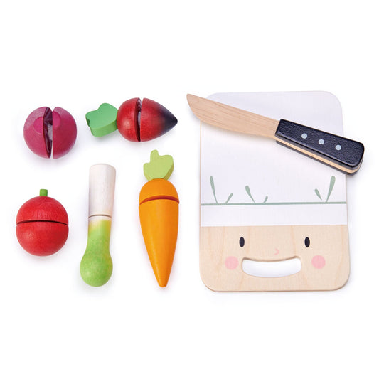 Tender Leaf Toys Mini Chef Chopping Board with Vegetables