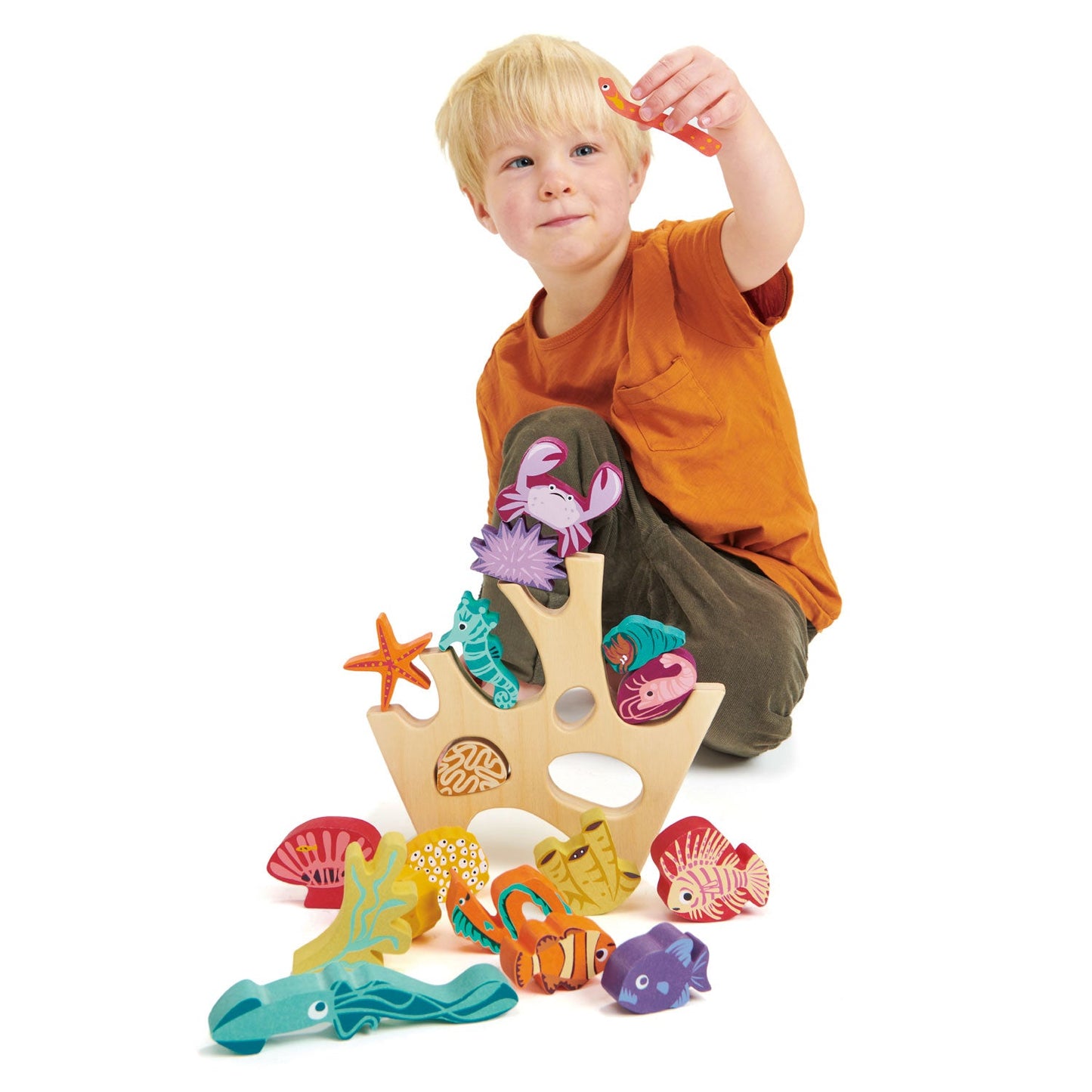 Tender Leaf Toys Stacking Coral Reef