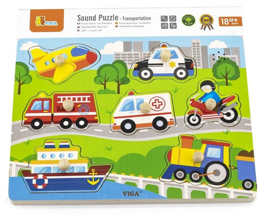 Viga Sound Puzzle - Transportation