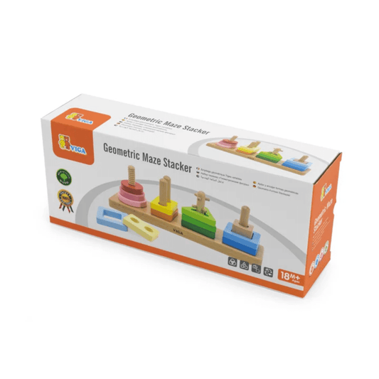 Viga Wooden Geometric Maze Stacker