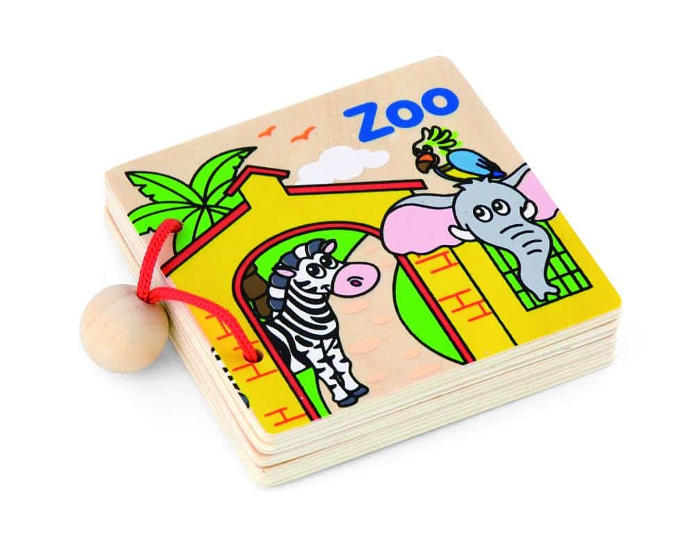 Viga Wooden My First Books – Zoo / Transport / Farm