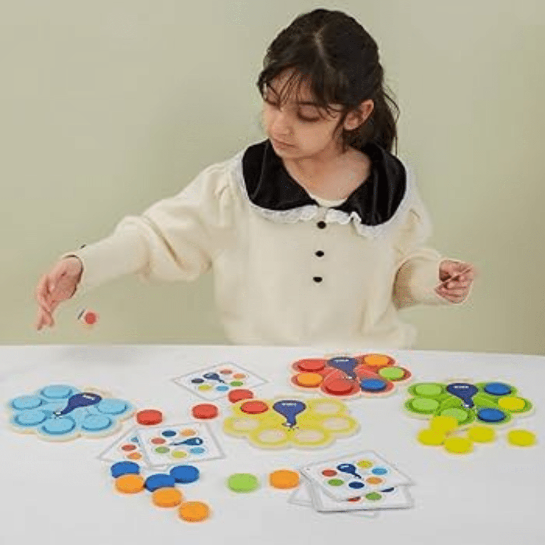 Viga Wooden Peacock Colour Matching Game