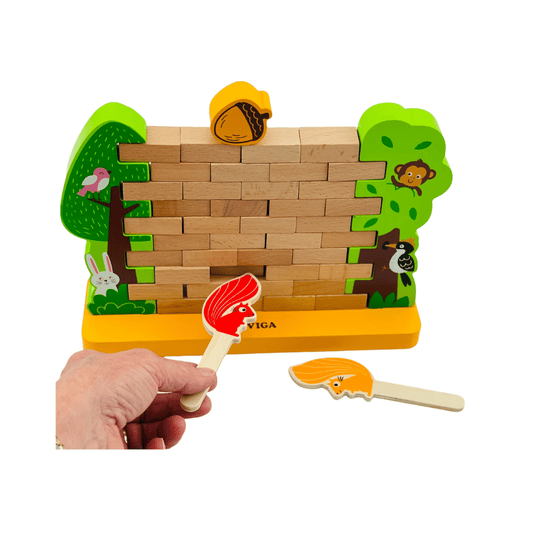 Viga Wooden Steady Squirrel Wall Game