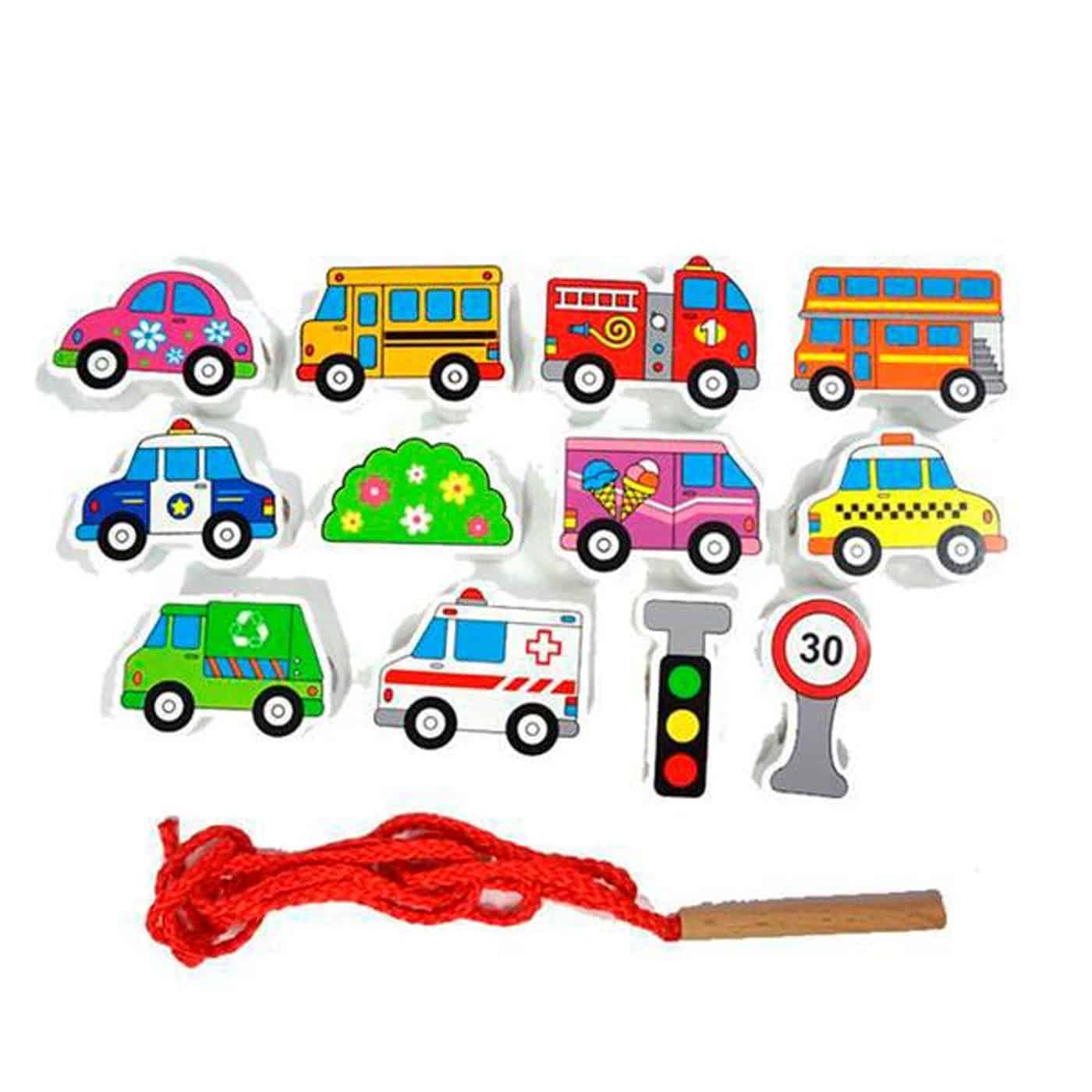 Viga Wooden Vehicles Lacing Blocks