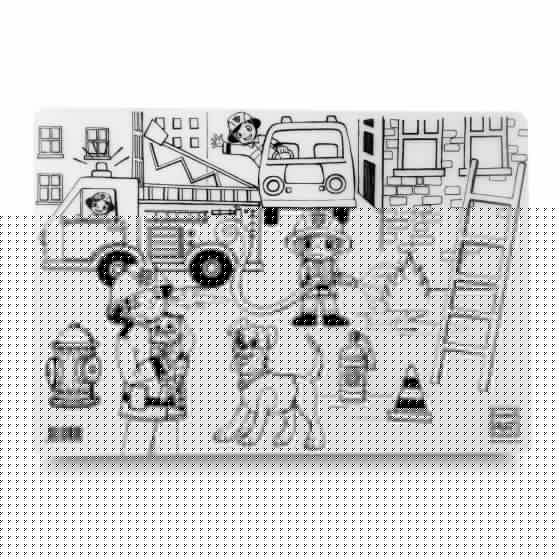 Funny Mat Large - Firefighters