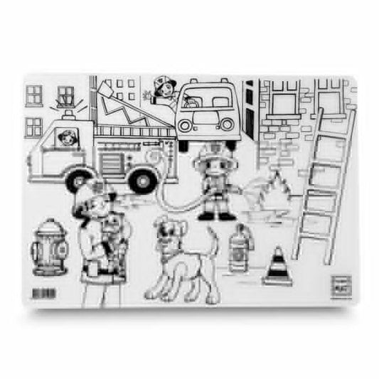 Funny Mat Large - Firefighters