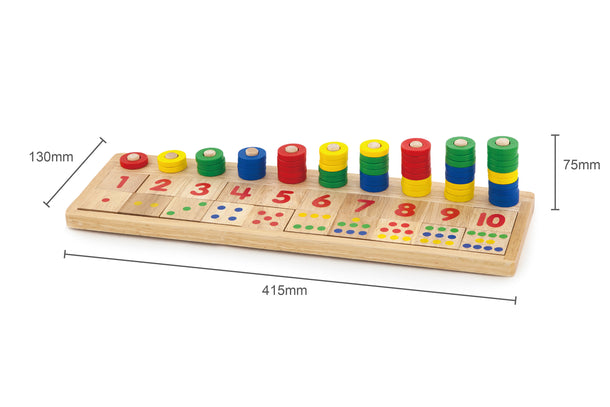 Viga Wooden Count and Match Numbers