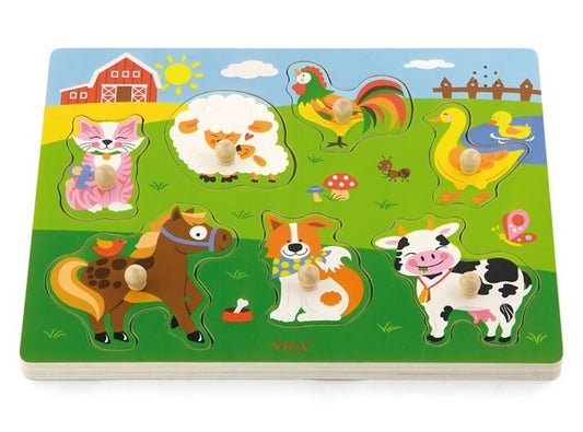 Viga Sound Puzzle - Farm Animals