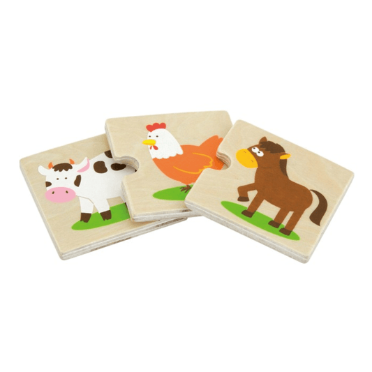 Viga Wooden Categorising Puzzle Set