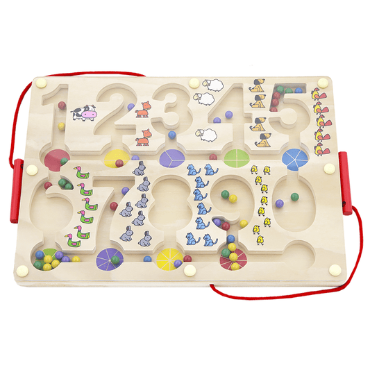 Viga Wooden Magnetic Bead Trace Numbers