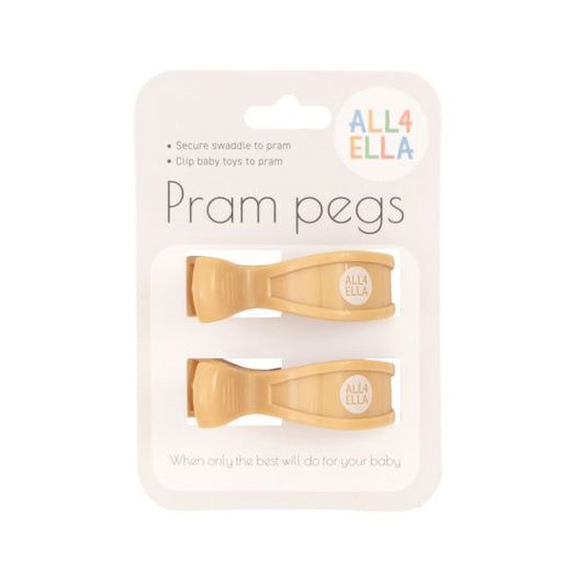 All4Ella Pram Peg 2pk - Sand