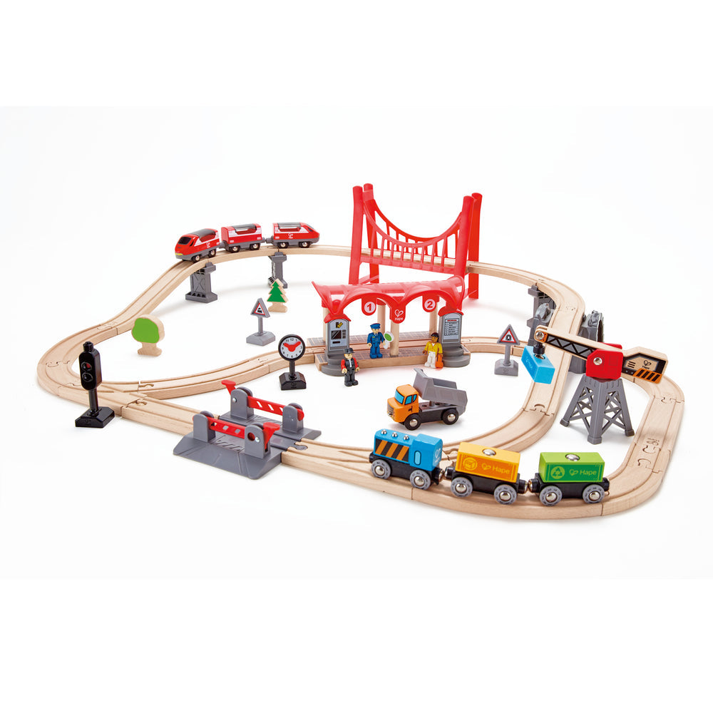 Hape Busy City Rail Set