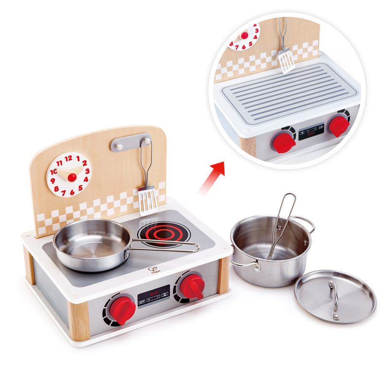 Hape 2-in-1 Kitchen & Grill Set