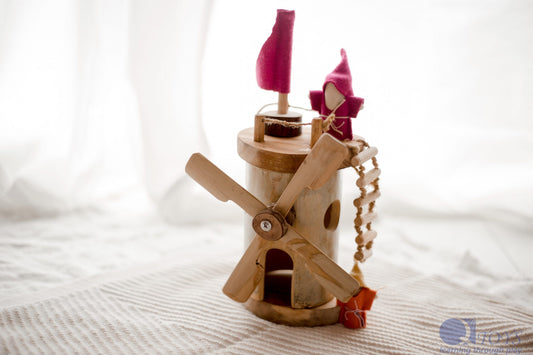 Qtoys Wooden Windmill