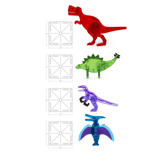 Magna-Tiles Dino World 40-Piece Magnetic Construction Set