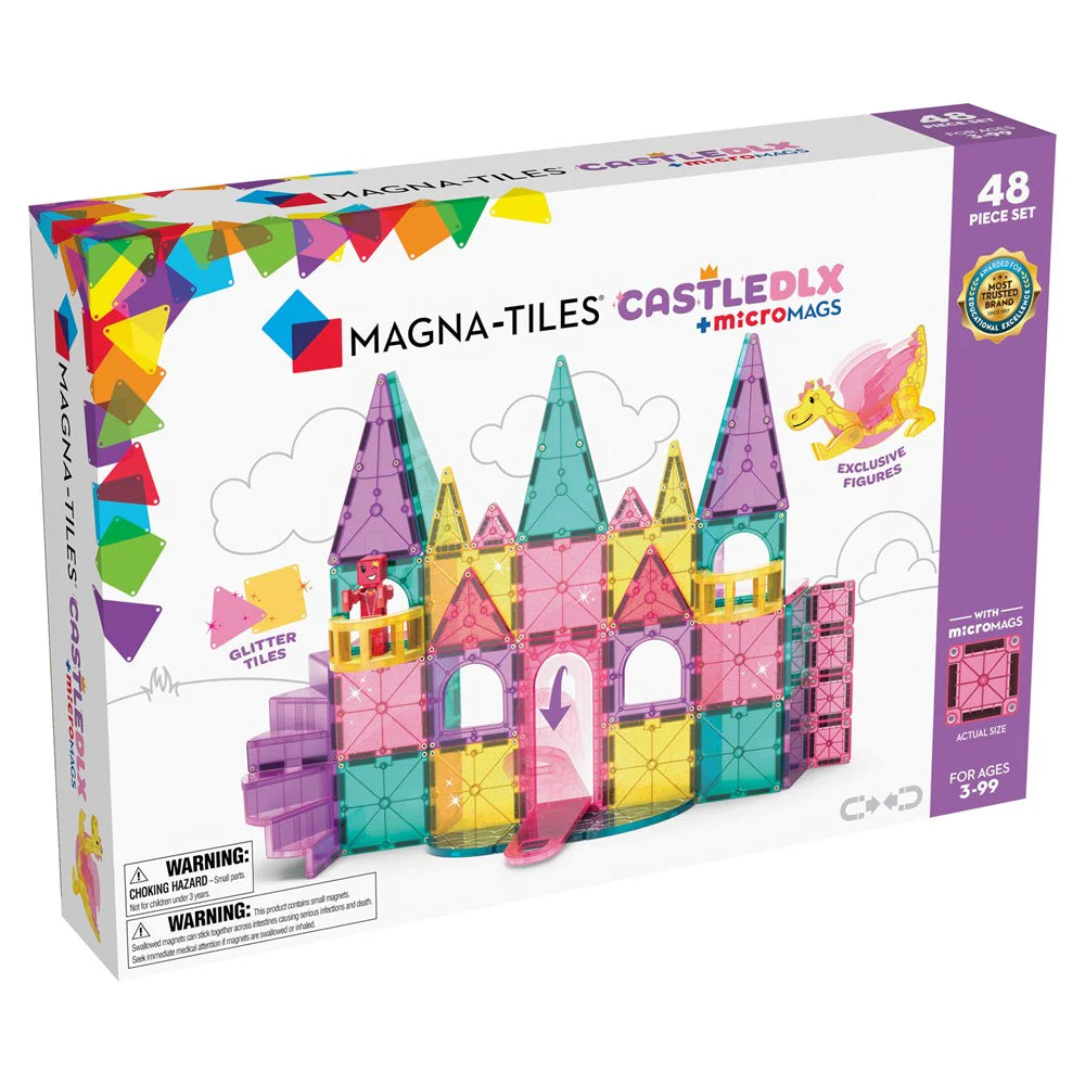 Magna-Tiles Castle DLX 48-Piece Magnetic Construction Set