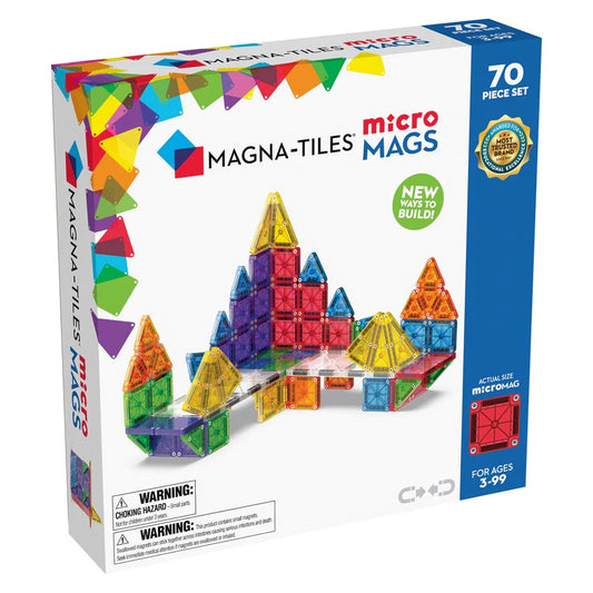 Magna-Tiles microMAGS 70-Piece Deluxe Magnetic Construction Set