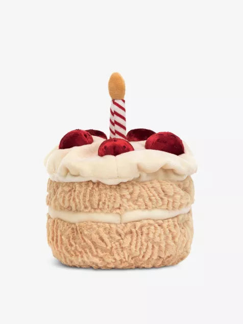 Jellycat Amuseable Birthday Cake Soft Toy – 16cm
