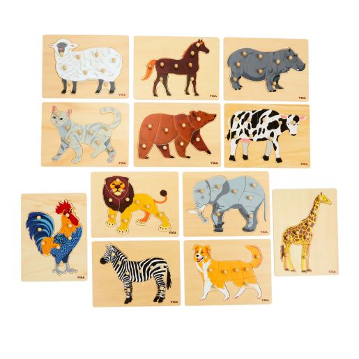 Viga Montessori Puzzles Set