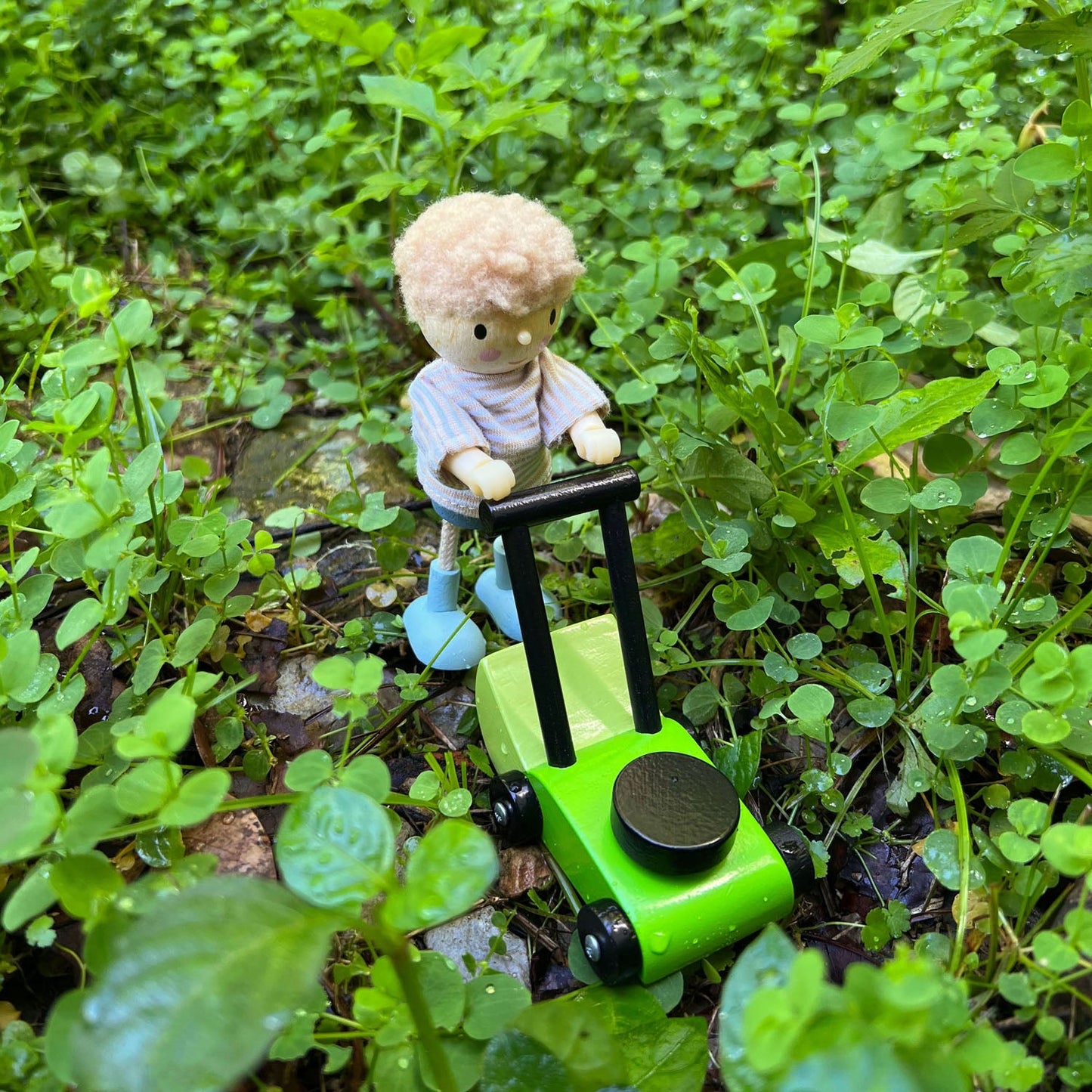 Tender Leaf Toys Edward & his Skateboard (wooden) with Flexible Limbs