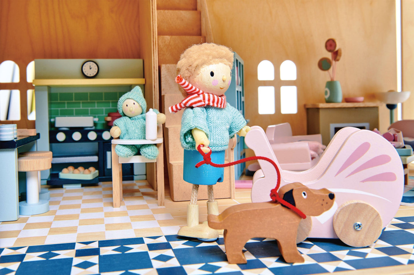 Tender Leaf Toys Mr Goodwood with Flexible Limbs & His Dog