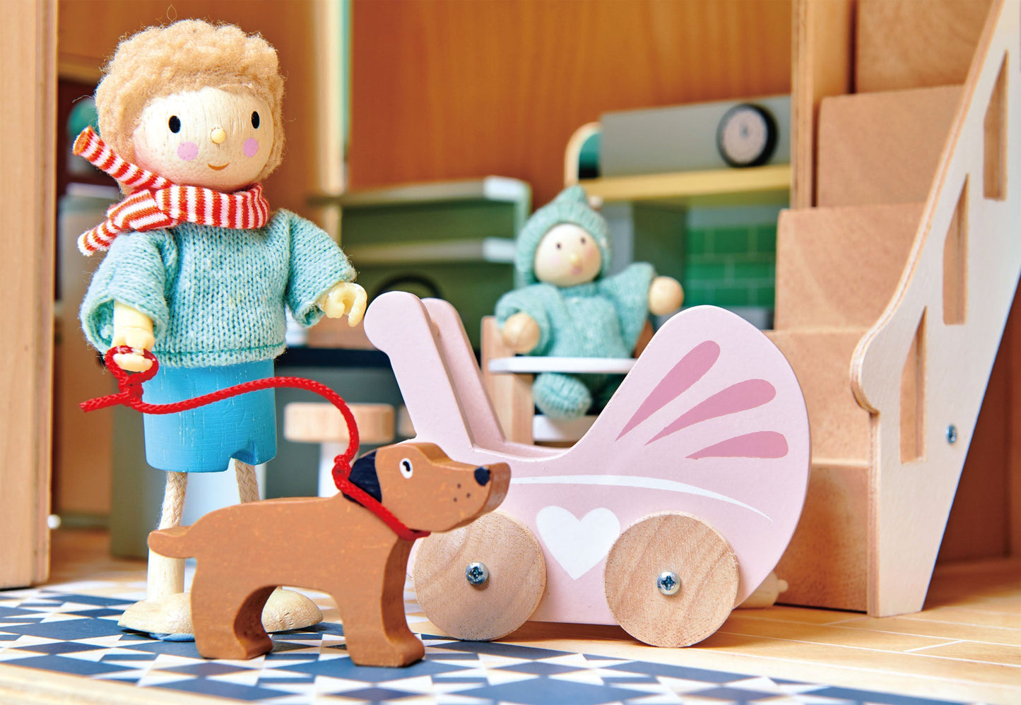 Tender Leaf Toys Mr Goodwood with Flexible Limbs & His Dog