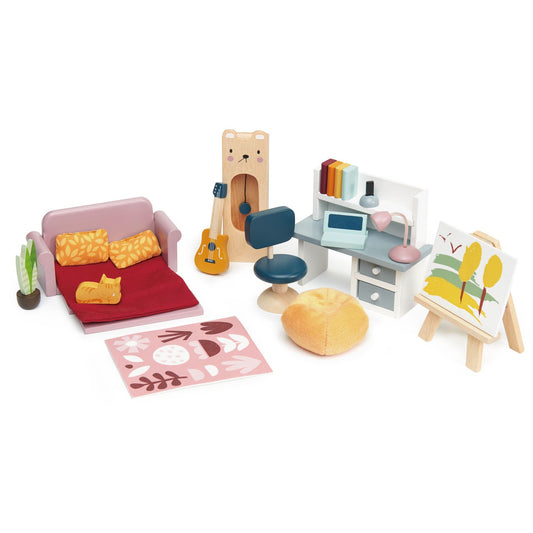 Tender Leaf Toys Dolls House Study Furniture Set