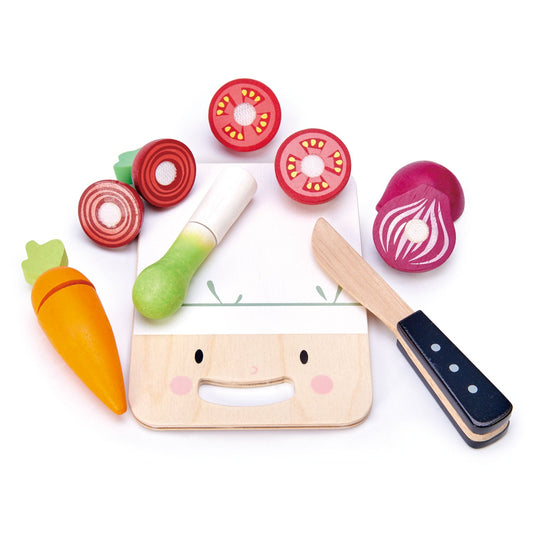 Tender Leaf Toys Mini Chef Chopping Board with Vegetables