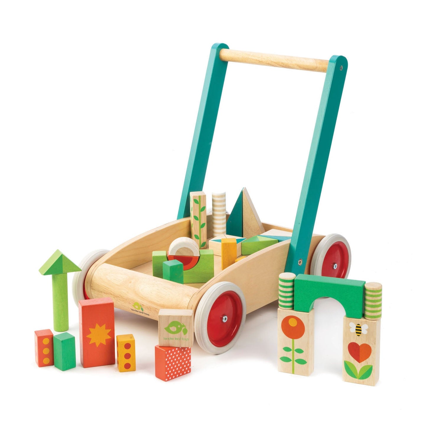 Tender Leaf Toys Wagon With Blocks
