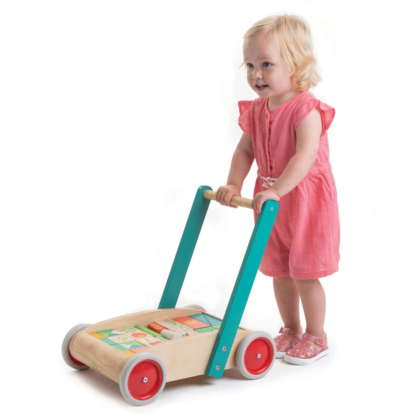 Tender Leaf Toys Wagon With Blocks