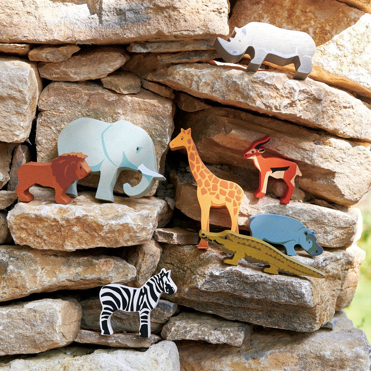 Tender Leaf Toys Piece Safari Animal CDU Set