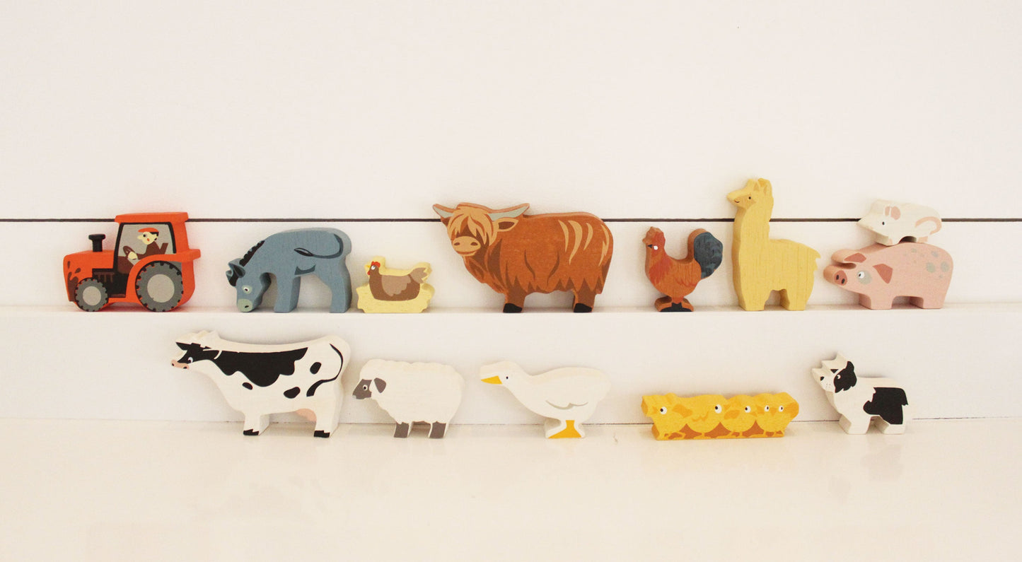 Tender Leaf Toys 1 piece Farmyard Animals CDU Set