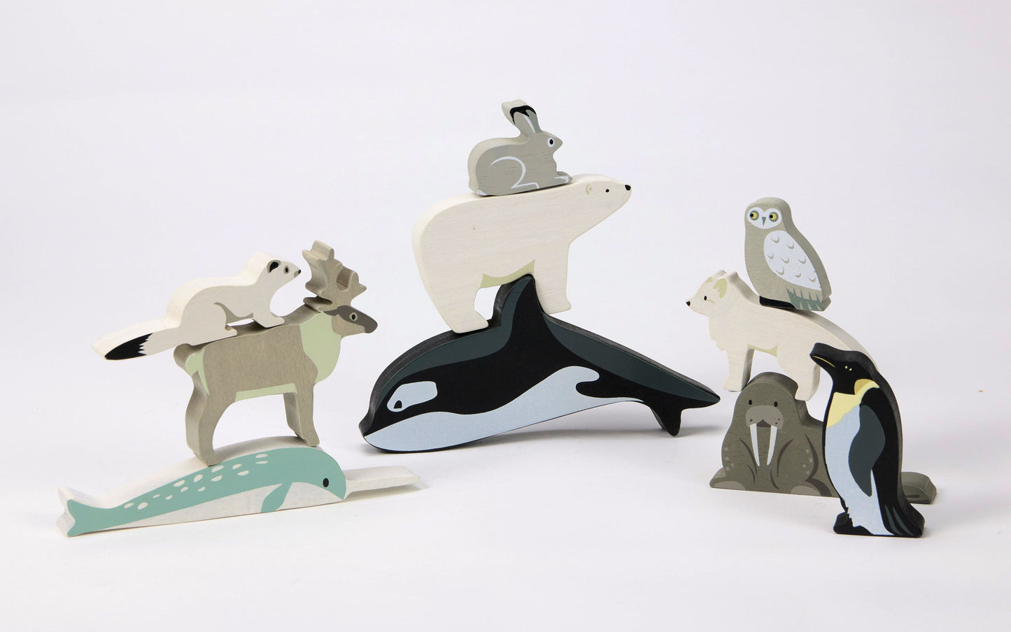 Tender Leaf Toys Wooden Animal Set - Polar Collection