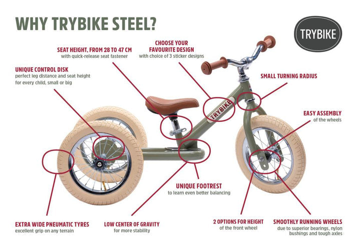Trybike - Vintage Blue Steel