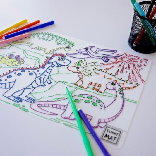 Funny Mat Small - Dinosaurs
