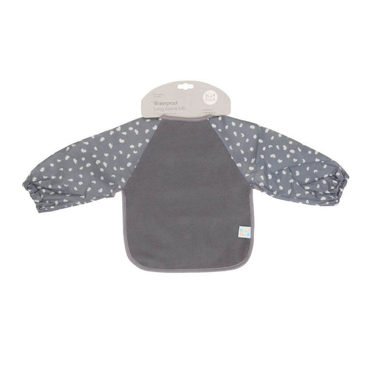 All4Ella Long Sleeve Bib - Grey