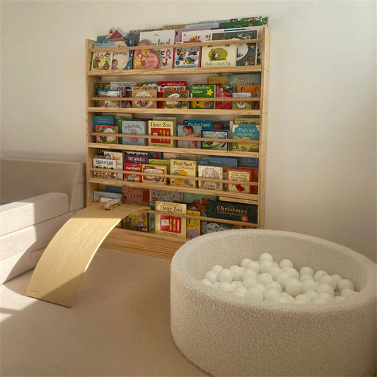 My Duckling NALA Adjustable Solid Wood Bookshelf – 5 Tier