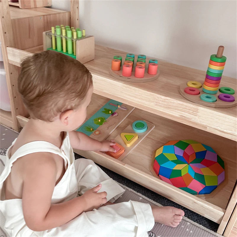 My Duckling NALA Solid Wood 3 Layer Storage Shelf