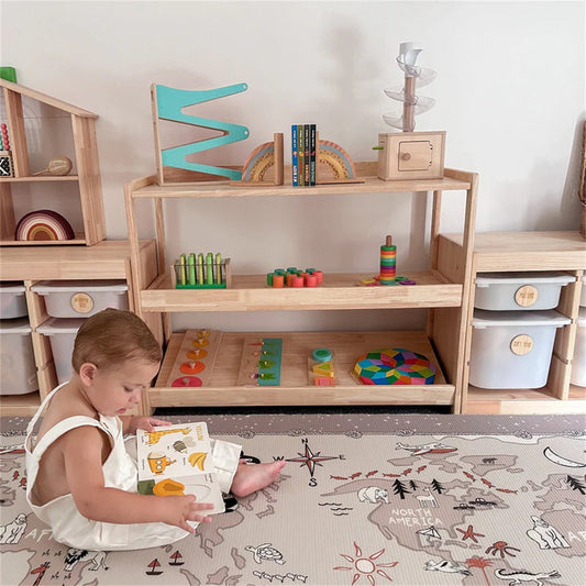 My Duckling NALA Solid Wood 3 Layer Storage Shelf