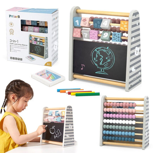 PolarB 3-in-1 Math Learning Abacus